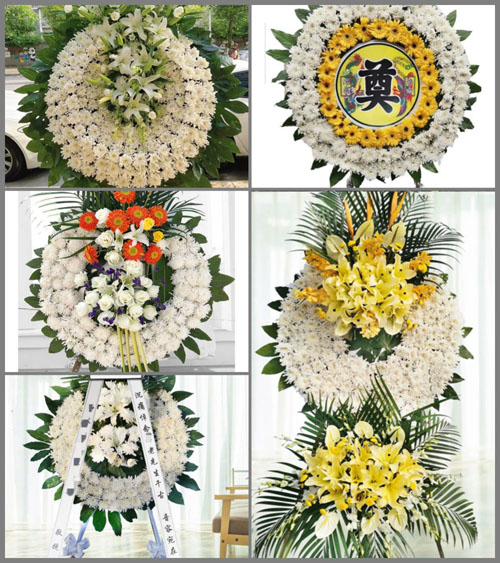 湖北襄阳市南漳县巡检镇龚家坪村花圈速递